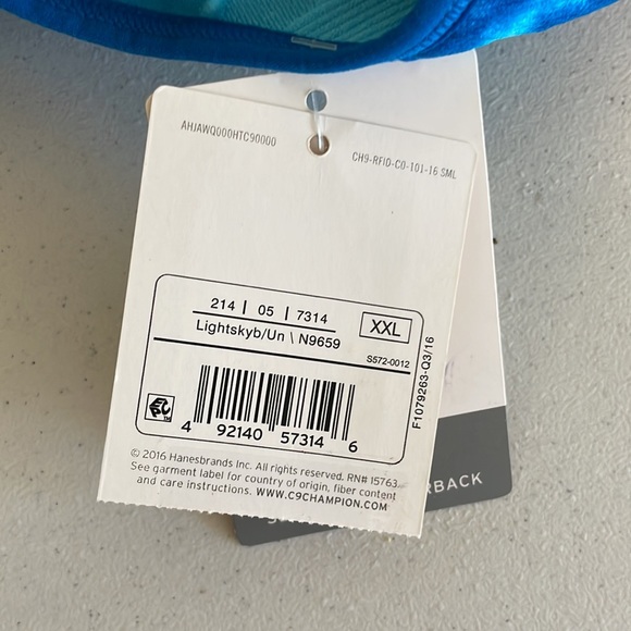 C9 Champion Blue Tie Dye Seamless Racerback Sports Bra - Picture 10 of 13